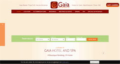 Desktop Screenshot of gaiahotelspa.com