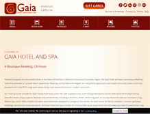 Tablet Screenshot of gaiahotelspa.com